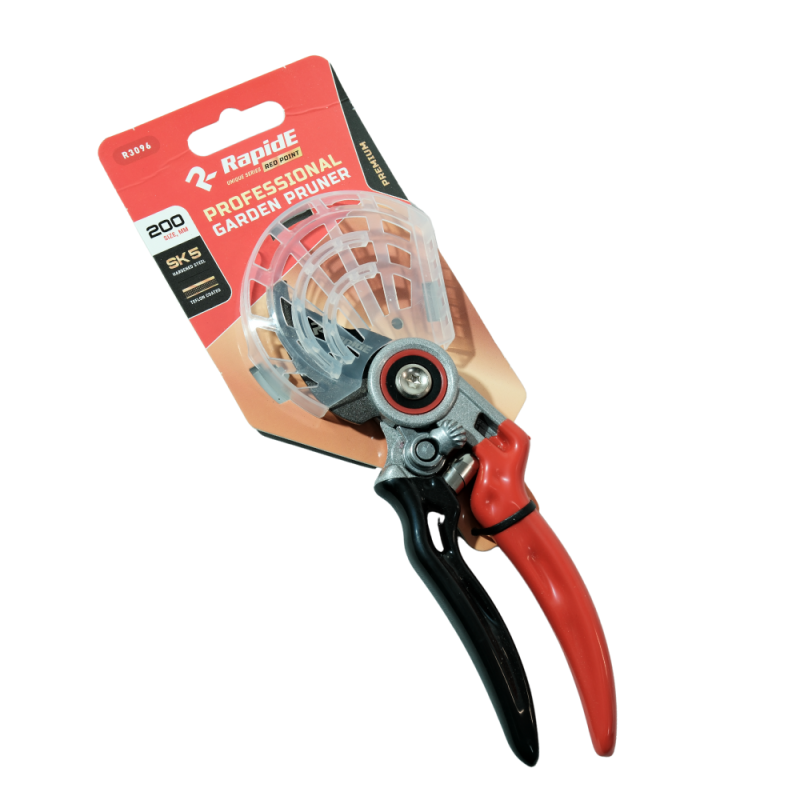 Секатор RapidE Red Point (R3096) 200 мм (лезвие SK5 с тефлоновым покрытием)