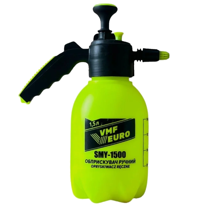 Опрыскиватель ручной VMF SMY-1500, желто-зеленый, 1,5 л (пластиковое сопло)