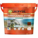 Краска универсальная резиновая акриловая Lacrysil МОРСКАЯ БАШНЯ коричнево-шоколадная RAL 8017 6 кг