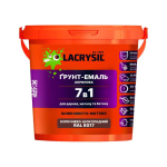 Грунт-емаль 7в1 акрилова Lacrysil коричнево-шоколадний RAL 8017 - 2.5 кг