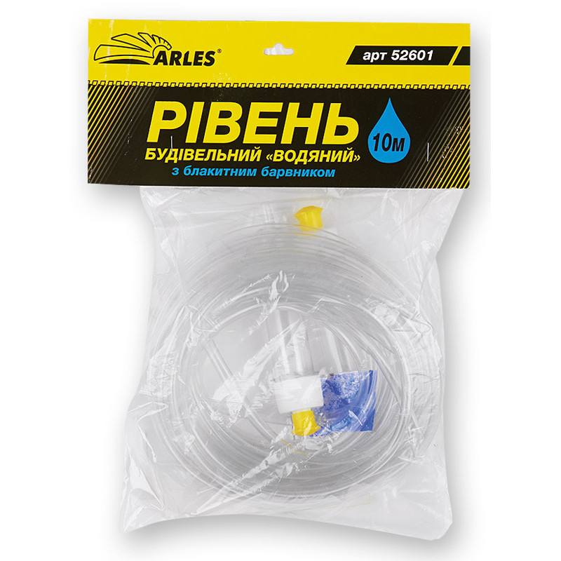 Рівень водяний 10 м Arles з блакитним барвником (1/25)