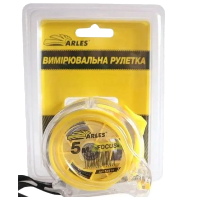 Рулетка вимірювальна Arles "FOCUS" 5 м (12/120)