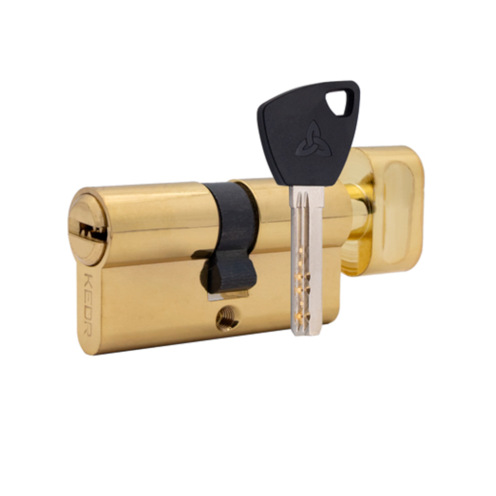 Циліндр Kedr BRASS М60 мм ZCG (T30-30) plastic brass key