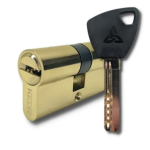 Цилиндр "Кедр BRASS М80 мм ZG" (45-35) plastic brass key