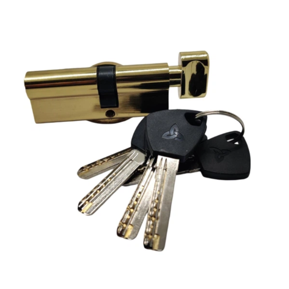 Циліндр 'Kedr BRASS М90 мм ZCG (T55-35)' з пластика, ключ